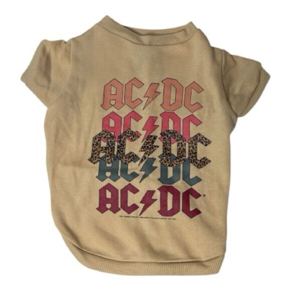 AC/DC Dog Short Sleeve Sweatshirt. Size Medium. - Picture 1 of 8